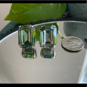 Sorrelli studs graphite colored Swarovski crystal